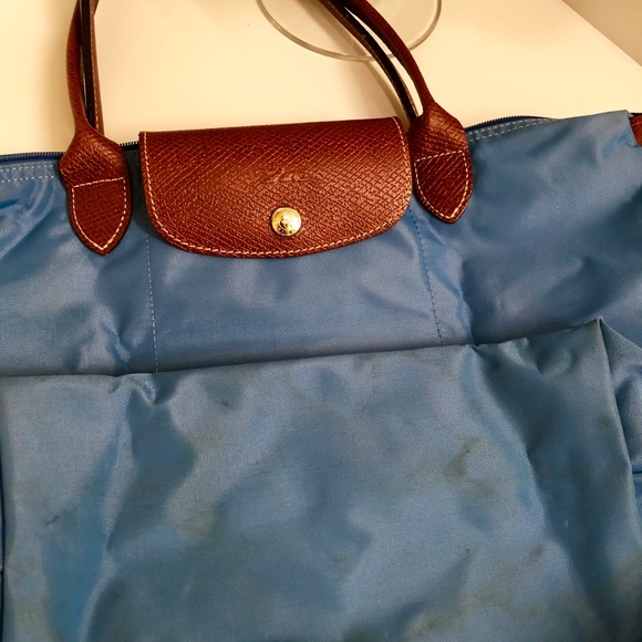 LONGCHAMP Small Le Pliage Tote (Ice Blue) - Picture 6 of 7